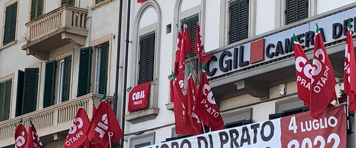 La Camera del Lavoro compie 125 anni. Pancini (Cgil Prato): “Un patrimonio della città”. Angelini (Cgil Toscana): “La memoria per andare avanti coi nostri colori e i nostri simboli”