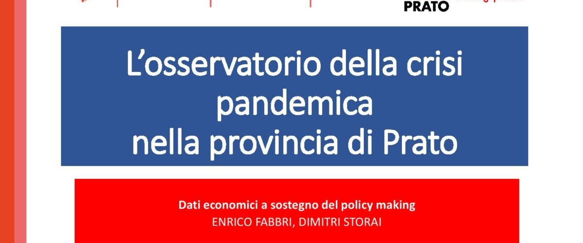 Produzione in discesa, occupazione in calo, mercato del lavoro “congelato”, export in caduta, tanta cassa integrazione, tanto Reddito di cittadinanza.  I risultati del quarto rapporto “L’osservatorio della crisi pandemica nella provincia di Prato”. Confermate tendenze impatto emergenza sanitaria sull’economia