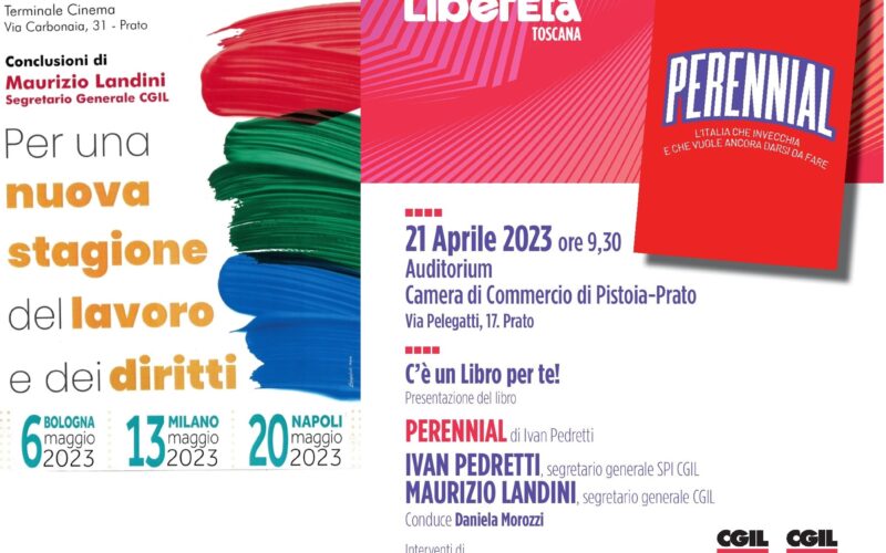 Venerdì 21 aprile, Maurizio Landini a Prato. Il segretario generale presiede l’assemblea territoriale della Camera del Lavoro