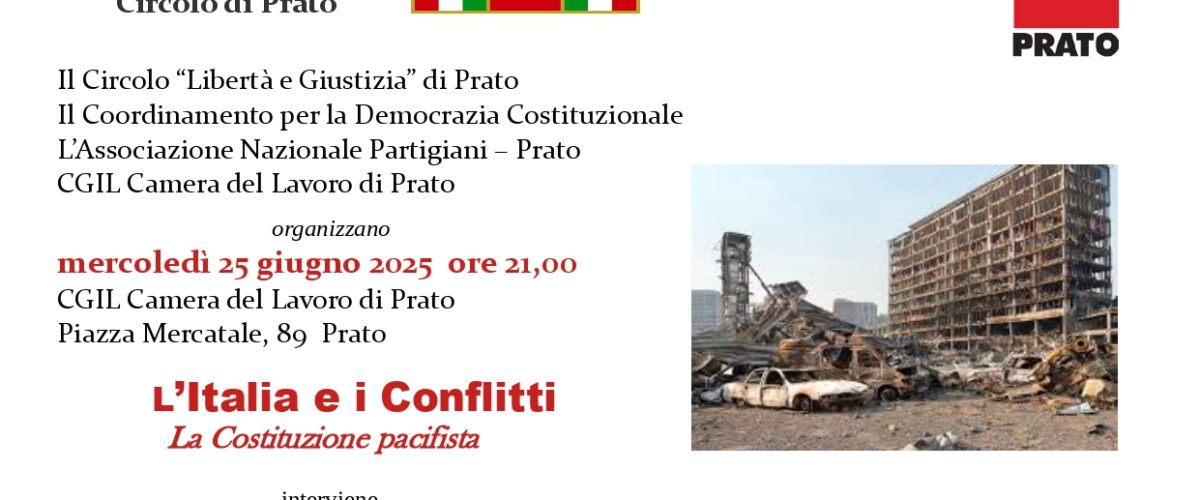 La Costituzione pacifista. Un incontro sulla terrazza della Camera del Lavoro