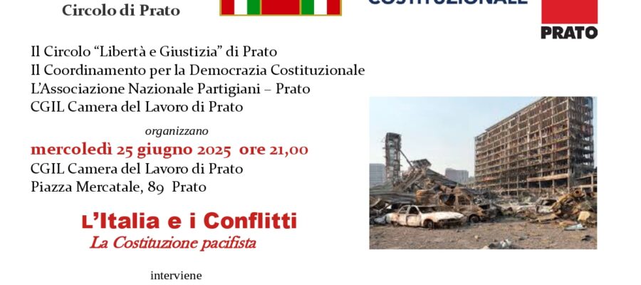 La Costituzione pacifista. Un incontro sulla terrazza della Camera del Lavoro