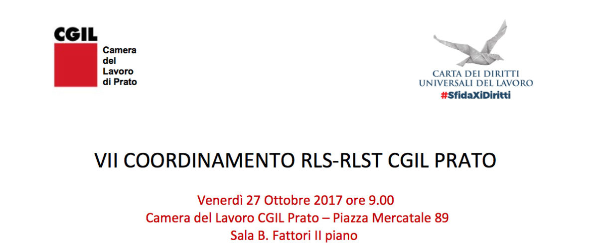 VII COORDINAMENTO RLS-RLST CGIL PRATO