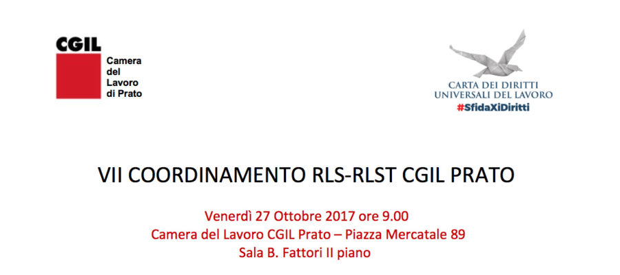 VII COORDINAMENTO RLS-RLST CGIL PRATO