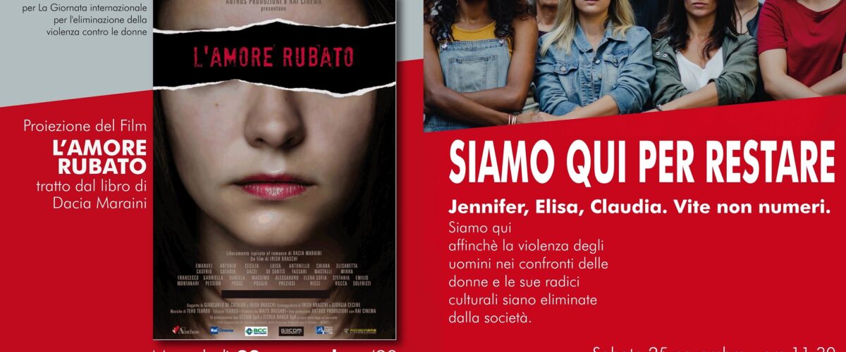 Il film “L’amore rubato” e l’installazione “Pietre di responsabilità”: le iniziative di Cgil e Coordinamento donne Spi Cgil per la Giornata contro la violenza sulle donne