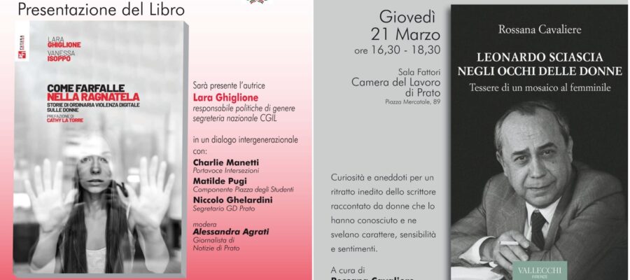 Giornata internazionale della Donna. Storie di violenza digitale e Sciascia raccontato al femminile, in due libri presentati nella Sala Fattori della Camera del Lavoro