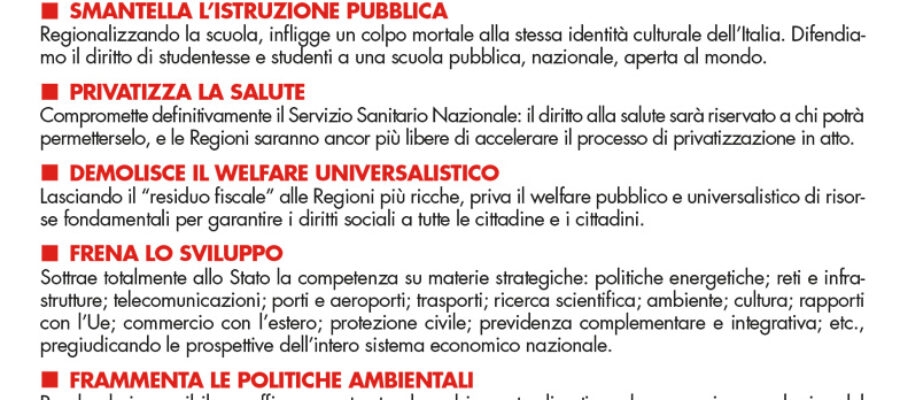 Referendum autonomia differenziata. Nasce anche a Prato il comitato per il “no” alla legge Calderoli